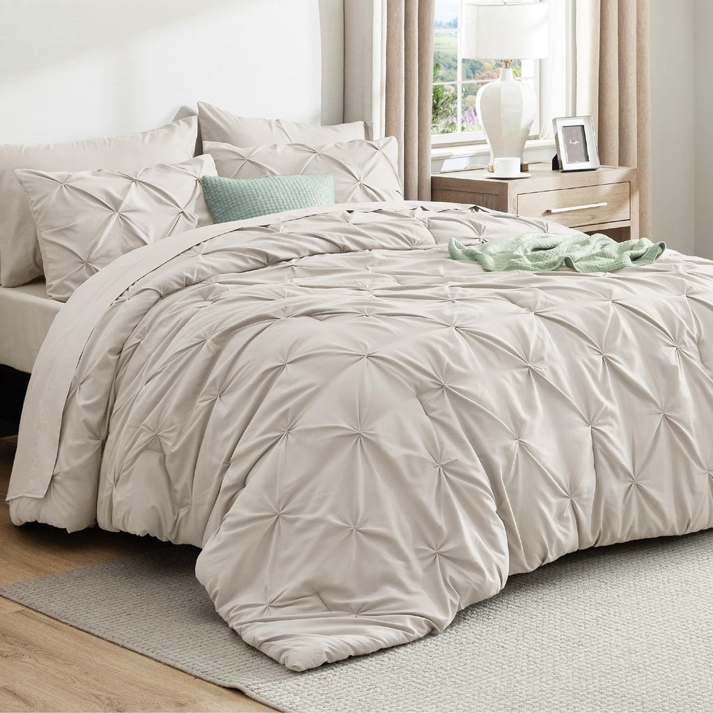 Bedsure Twin XL Comforter Set Pink - Dorm Room Essentials for Girls, Extra Long Twin XL Bedding Set with Sheets, All Season Down Alternative Comforter with Sheets, Pillowcase & Sham