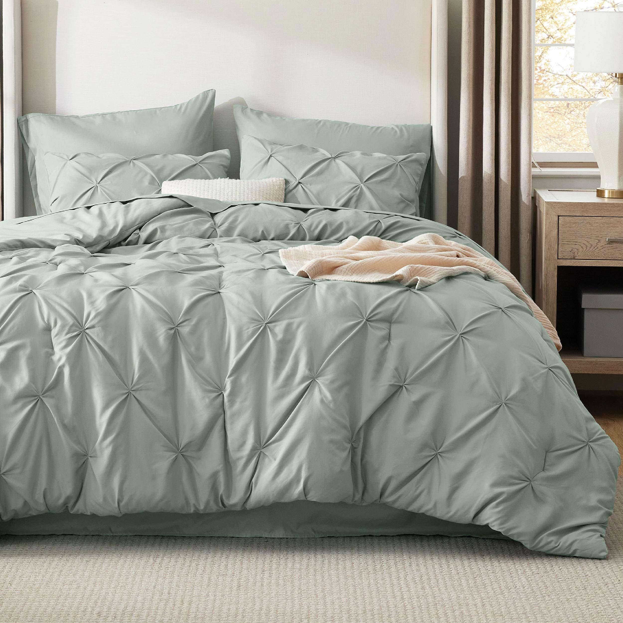 Bedsure Twin XL Comforter Set Pink - Dorm Room Essentials for Girls, Extra Long Twin XL Bedding Set with Sheets, All Season Down Alternative Comforter with Sheets, Pillowcase & Sham