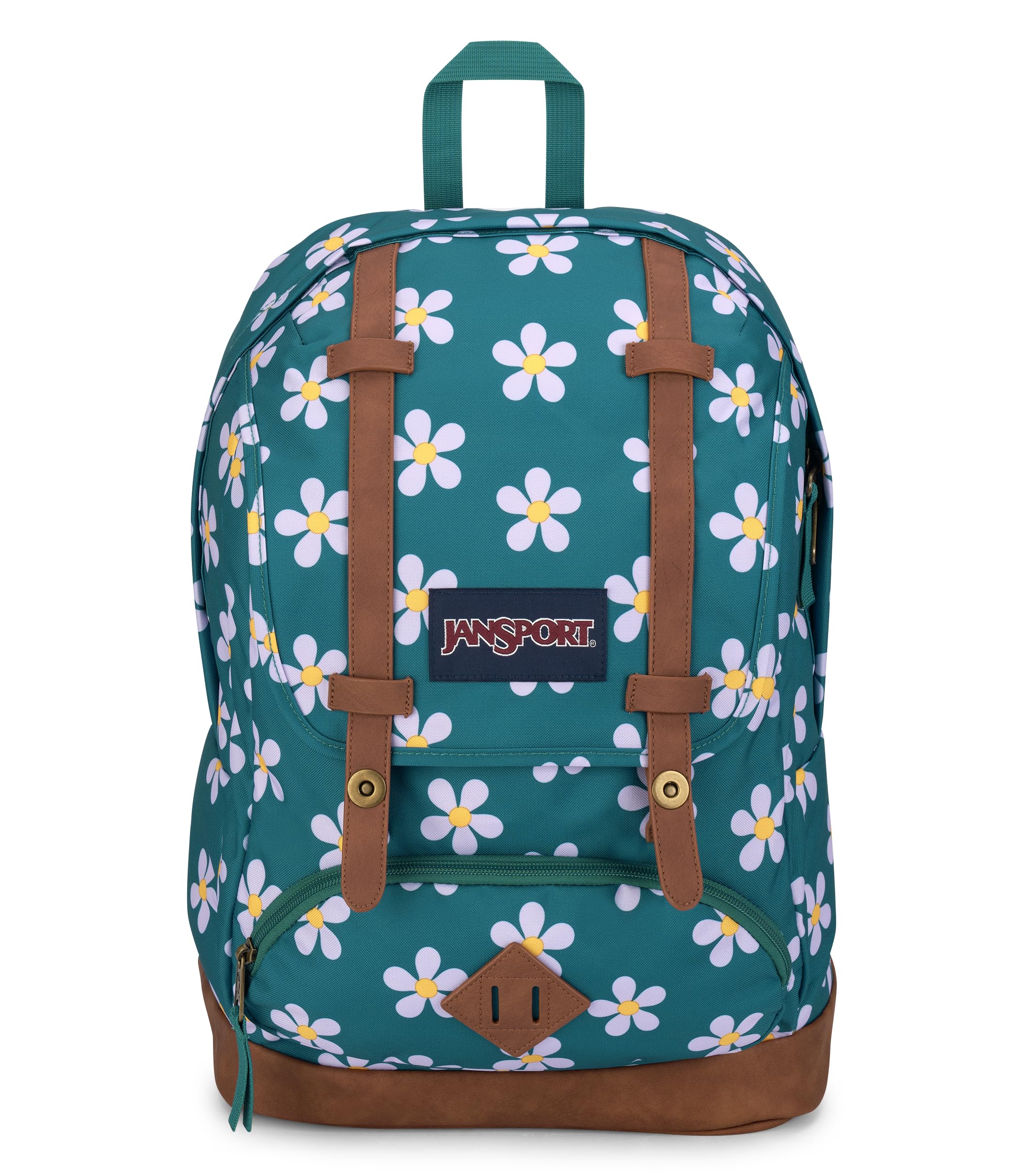 JanSport Cortlandt Laptop Backpack, Misty Rose, 15” Laptop Sleeve-Synthetic Leather Shoulder Computer Bag with Large Compartment, Padded Straps-Book Rucksack for Men, Women