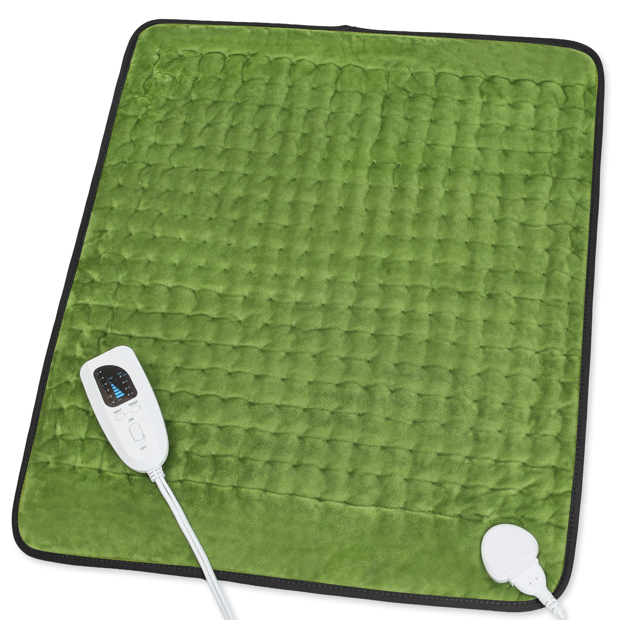 Heating Pad,Heated Blanket,Heating Pad for Back Neck,Silvergray,24x12In | Electric Heating Pad,Dry/Moist Heat Heating Pads,Heating Pads for Shoulder,Abdomen,Knee,Heat Pad for Women Men,Birthday Gift
