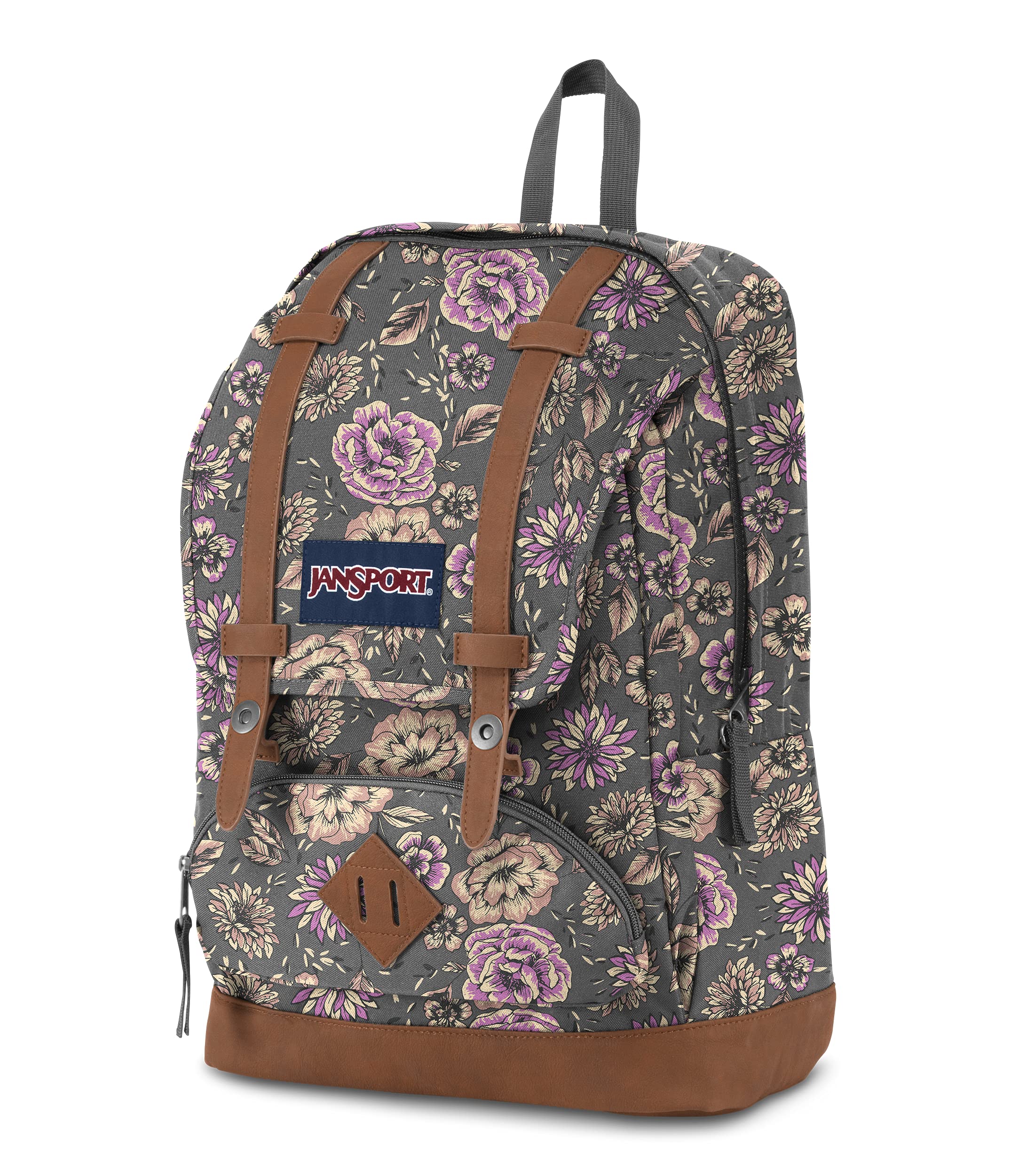 JanSport Cortlandt Laptop Backpack, Misty Rose, 15” Laptop Sleeve-Synthetic Leather Shoulder Computer Bag with Large Compartment, Padded Straps-Book Rucksack for Men, Women