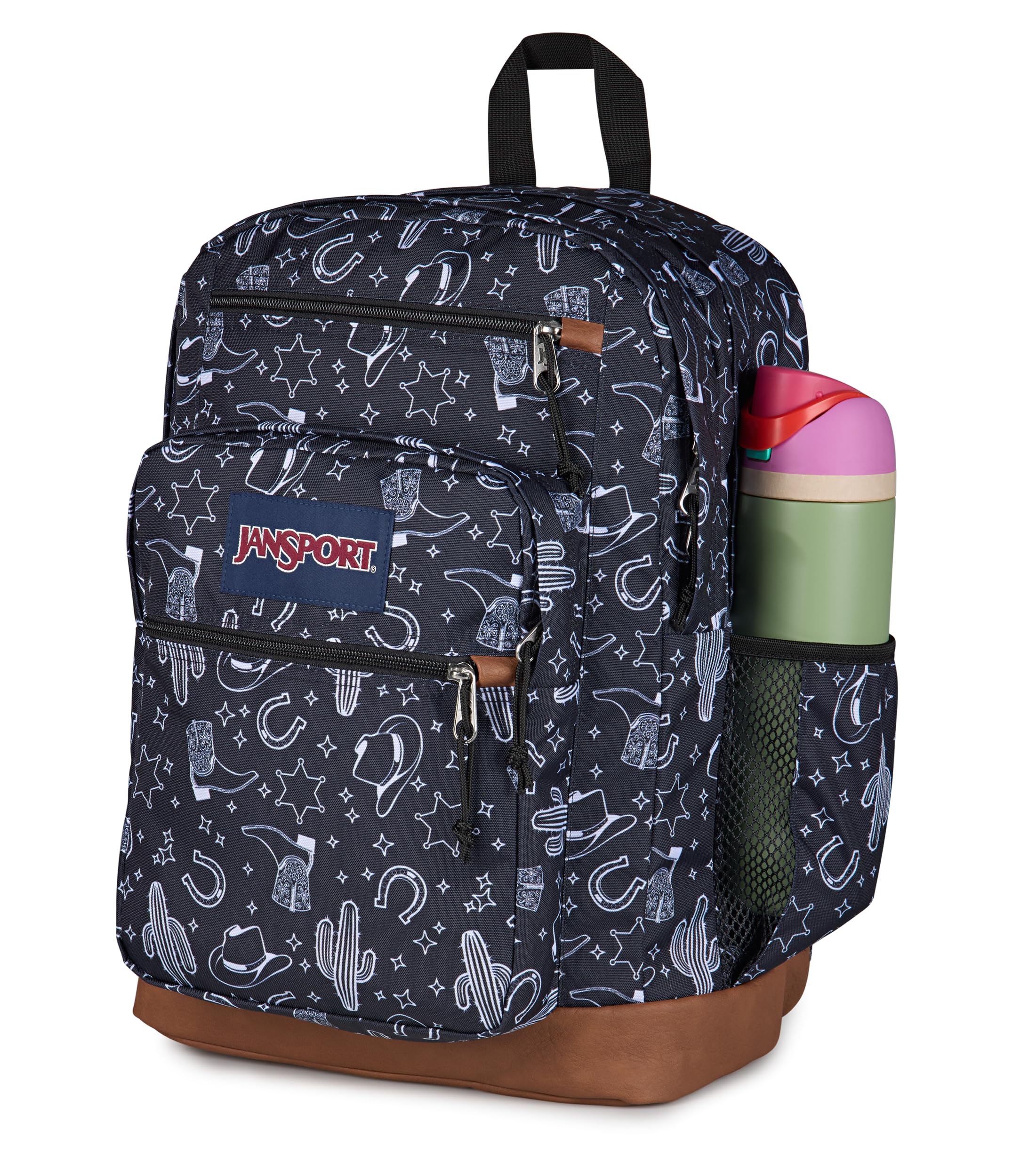 JanSport Cool Backpack, with 15-inch Laptop Sleeve - Large Computer Bag Rucksack with 2 Compartments, Ergonomic Straps, Black