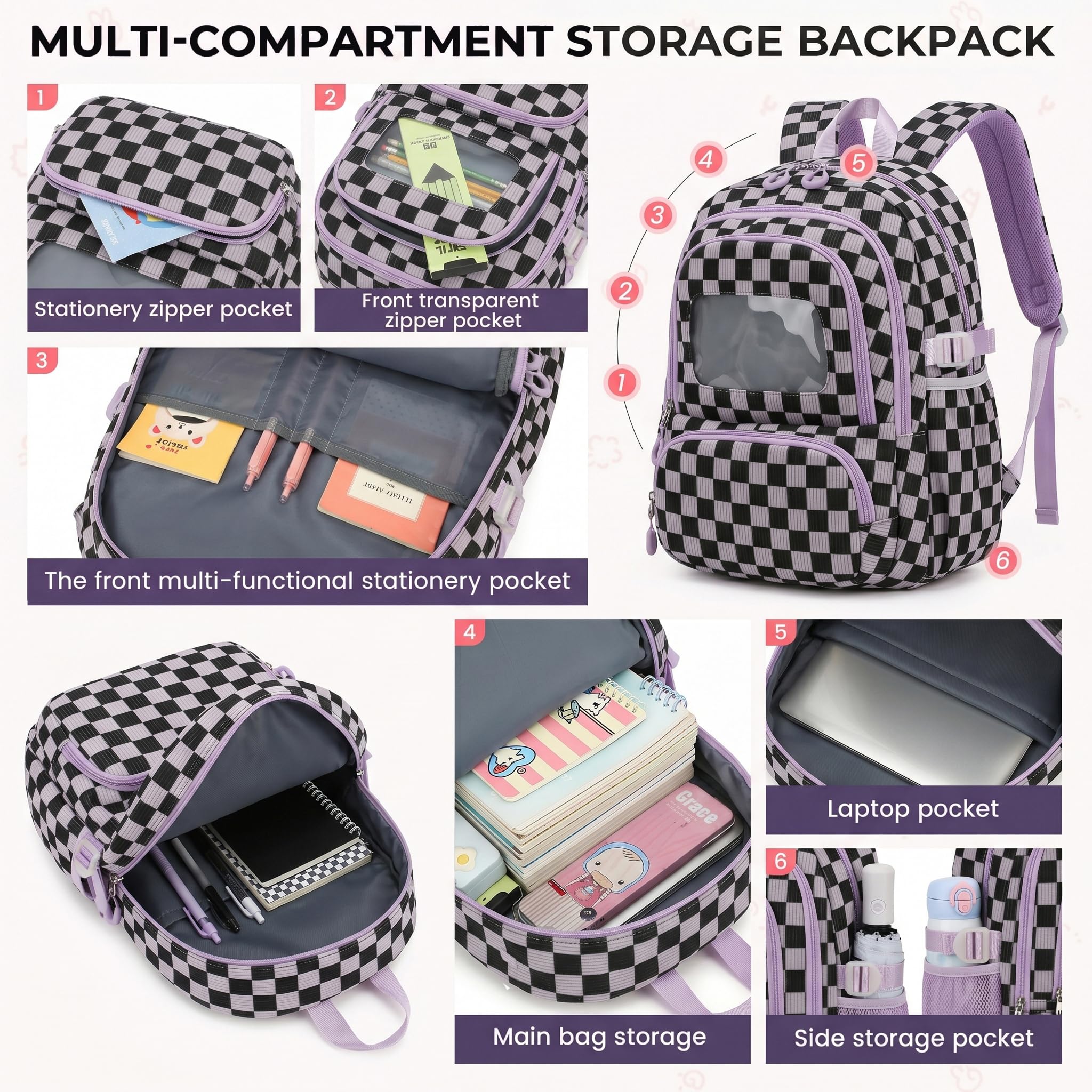 Corduroy School Backpack Set for Girls Boys Women, 3Pcs Kids Bookbag with Lunch Box & Pencil Pouch, Elementary Middle High School College Daypack 15.6" Laptop Bag for Work Travel, Leopard Brown