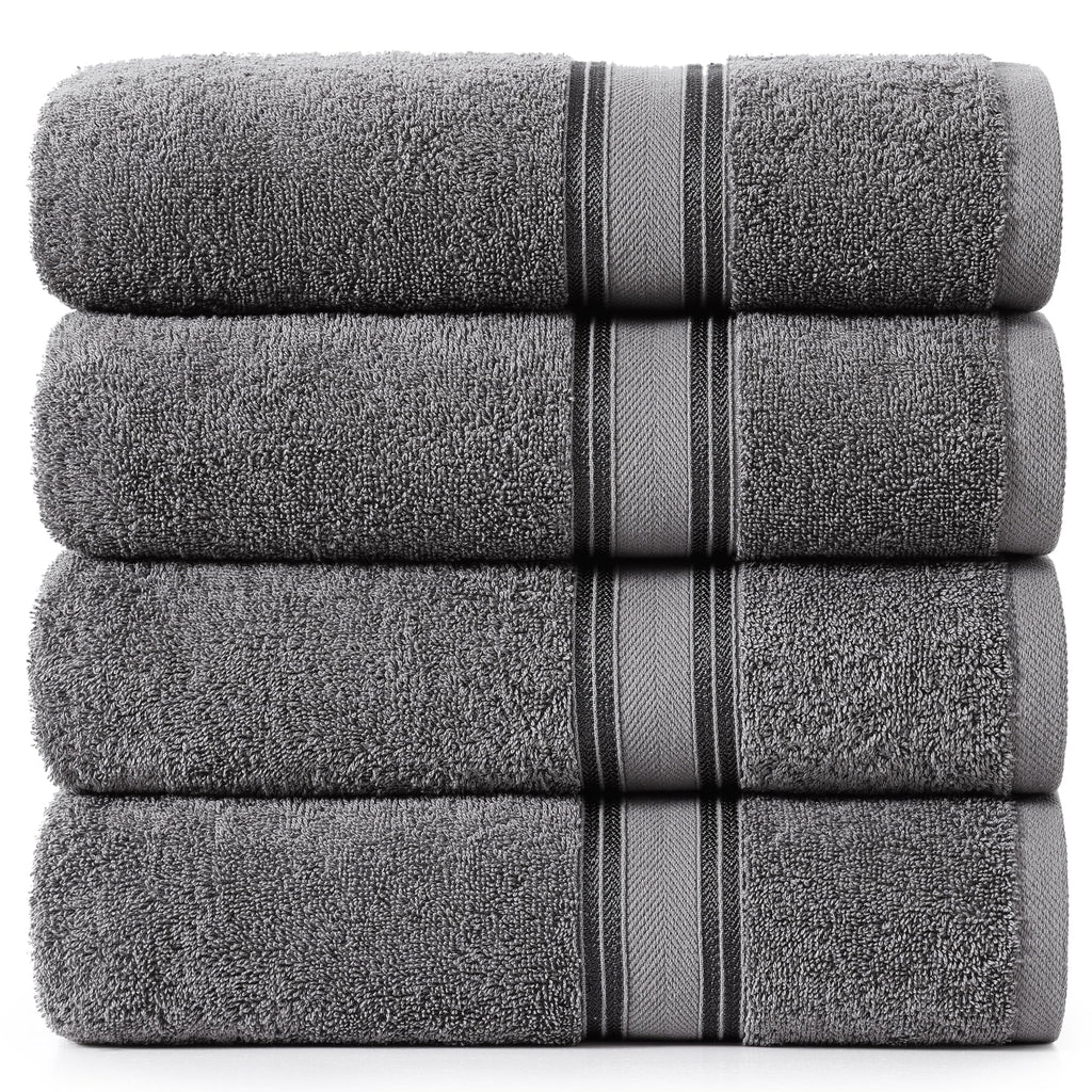 LANE LINEN Bathroom Towels Set of 18 – Zero Twist, 100% Mercerized Cotton Towel, 6 Bath, 6 Handtowel & 6 Washcloths, Luxury Hotel Design, Perfect for Salon & Guests, Machine Washable – Cerulean Blue