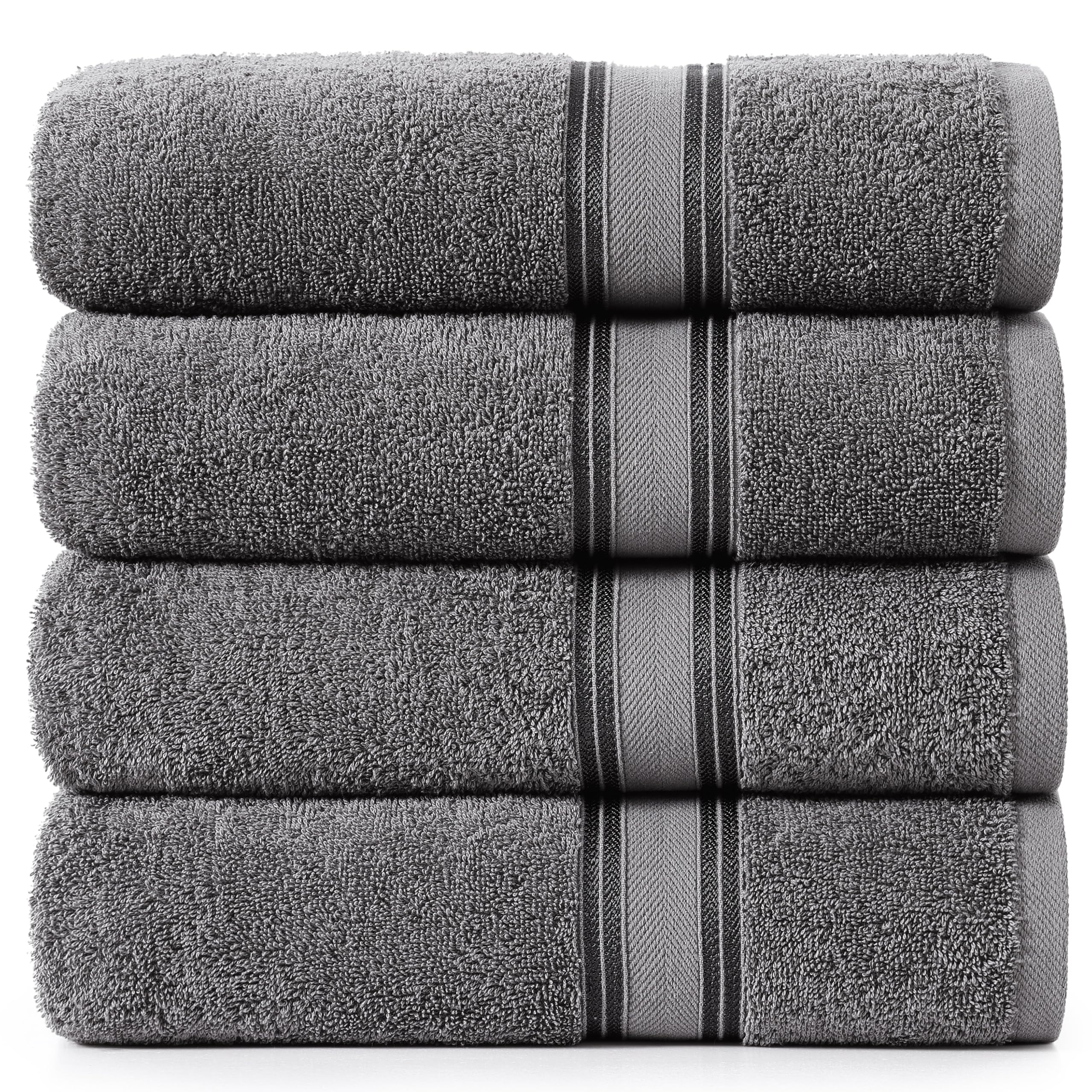 LANE LINEN Bathroom Towels Set of 18 – Zero Twist, 100% Mercerized Cotton Towel, 6 Bath, 6 Handtowel & 6 Washcloths, Luxury Hotel Design, Perfect for Salon & Guests, Machine Washable – Cerulean Blue