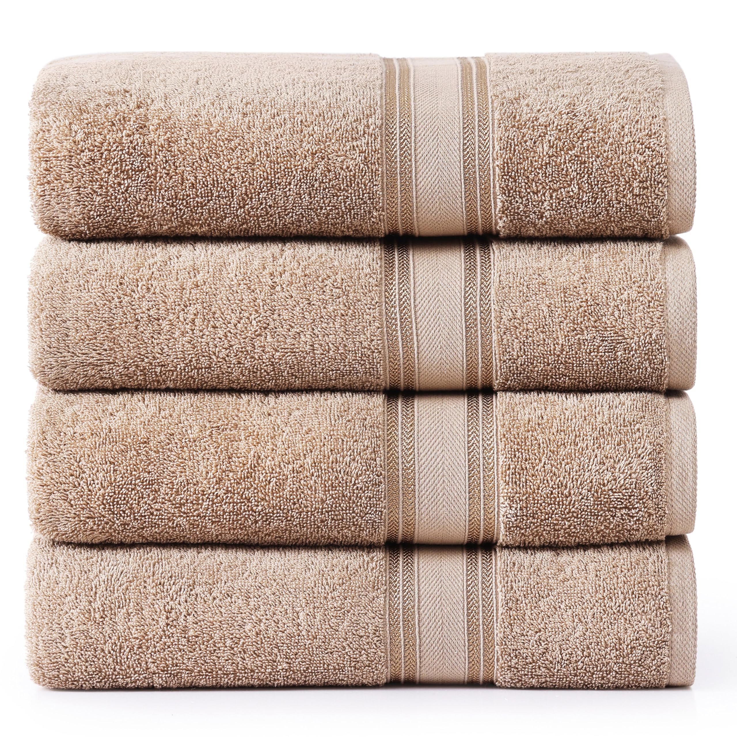 LANE LINEN Bathroom Towels Set of 18 – Zero Twist, 100% Mercerized Cotton Towel, 6 Bath, 6 Handtowel & 6 Washcloths, Luxury Hotel Design, Perfect for Salon & Guests, Machine Washable – Cerulean Blue