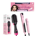 Hair Styling Power Bundle: One Step Hair Dryer & Volumizer Brush + Professional Salon Quality Flat Iron Hair Straightener With Free Travel Straightener