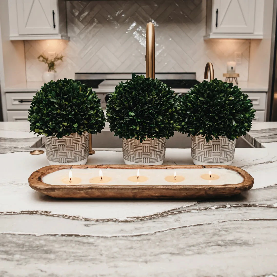 5-Wick Dough Bowl Soy Candle - By The Fire